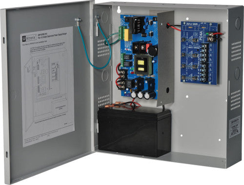 Altronix SMP10PM12P4220 12VDC,10A 4 Fuse Cab PS 220 v