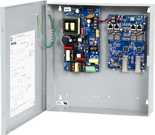 Altronix NETWAYSP41BTX 4PT MED CON/NO LINQ/2SFP/BT/WM