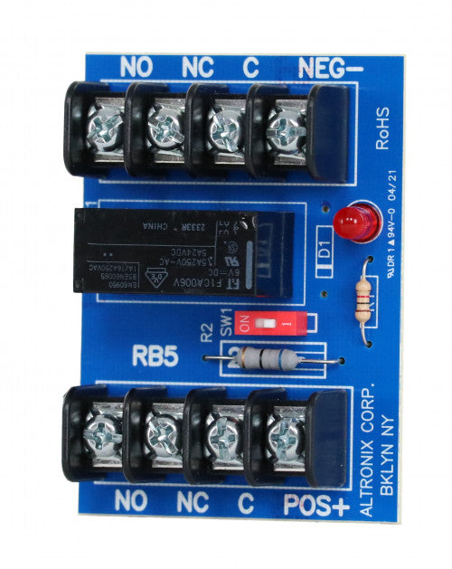 Altronix RB5 RELAY MODULE 6/12V, DPDT 5 AMP