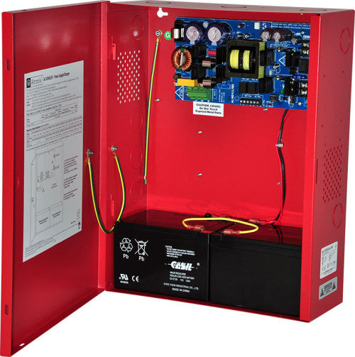 Altronix AL1024ULXR UL10A ACC 8AFIRE SPLY RED ENC