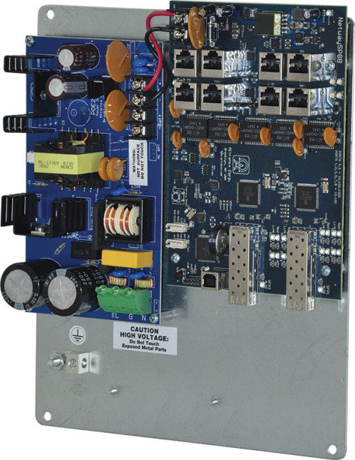 Altronix NETWAYSP8PL 8PT FIBER MED CONV/2SFP/PS/B