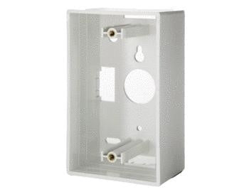 OnQ WP3409WH Single Gang Surface Mount Box in White, 5-Pack
