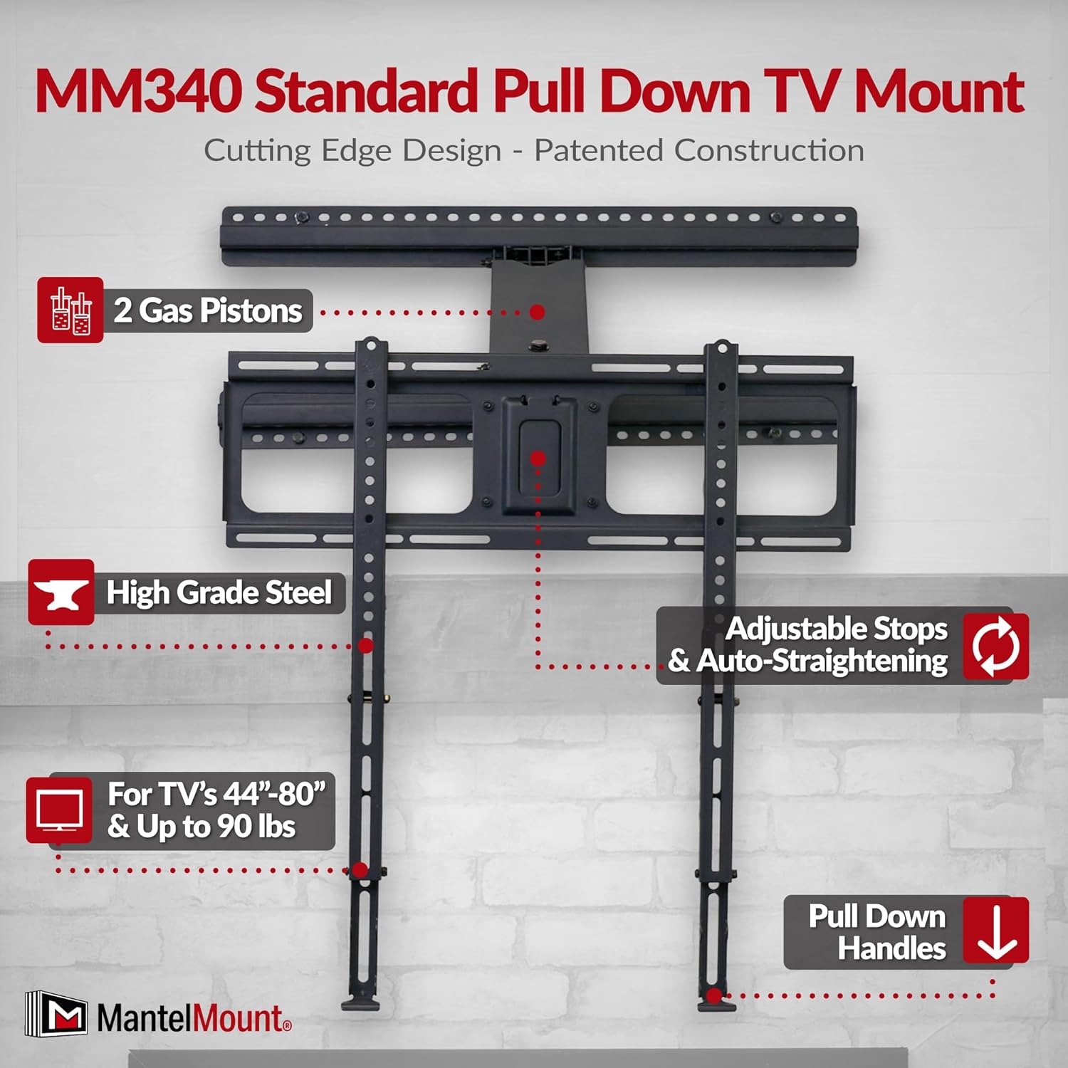 MantelMount Standard Pull Down TV Mount