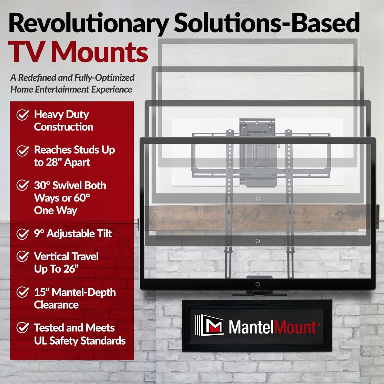 MantelMount Premier Pull Down TV Mount