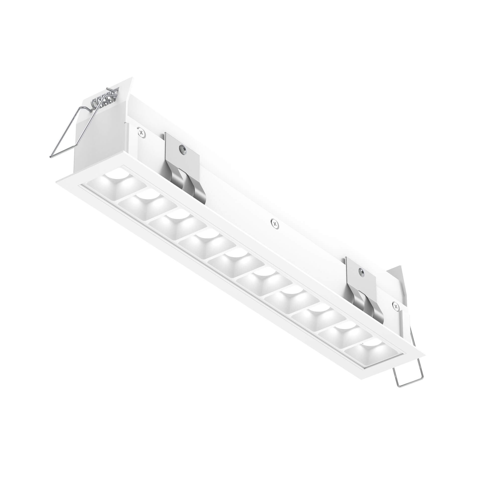 DALS MSL10-CC-AWH Recessed 5CCT linear with 10 mini spot lights