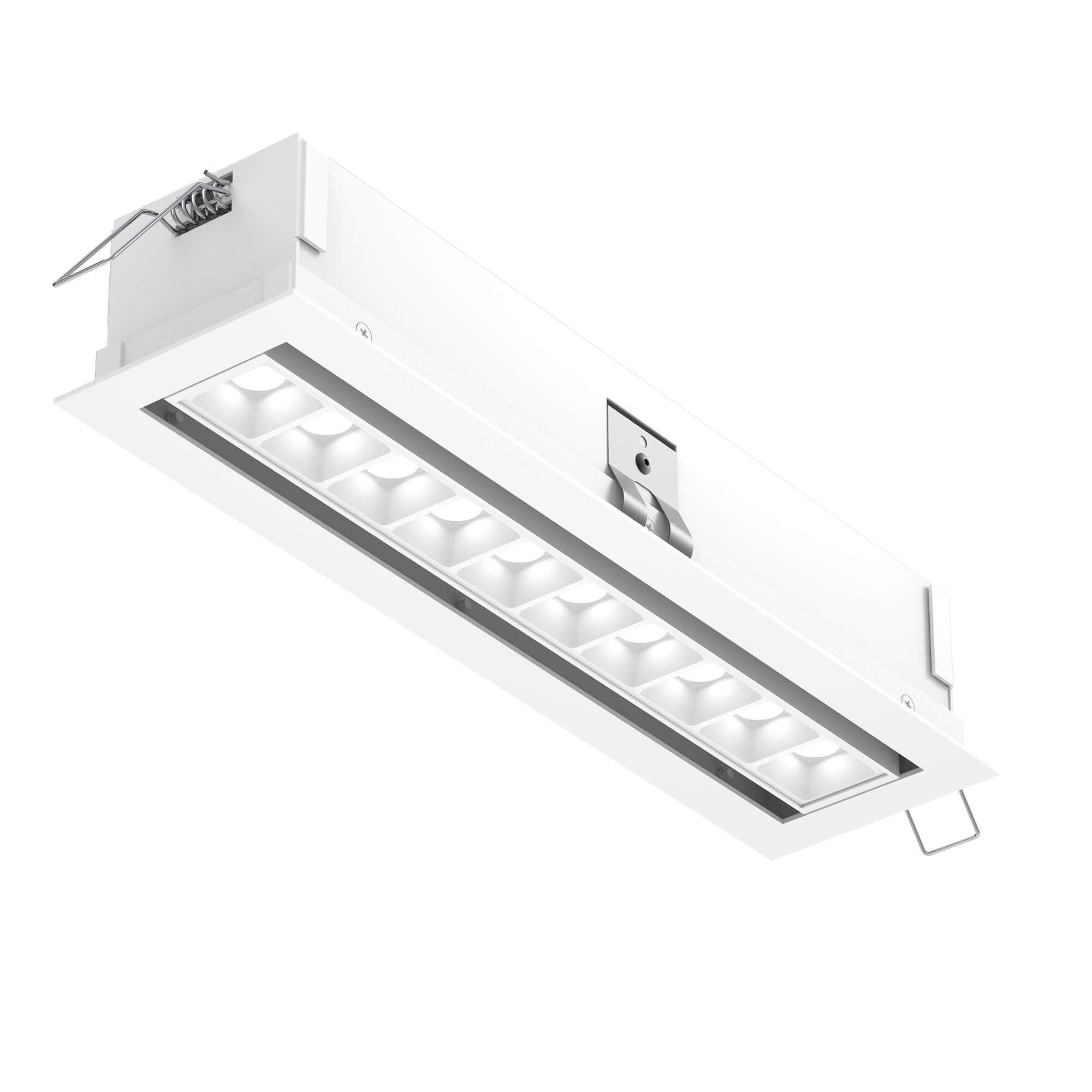 DALS MSL10G-CC-AWH Recessed 5CCT linear with 10 mini swivel spot lights