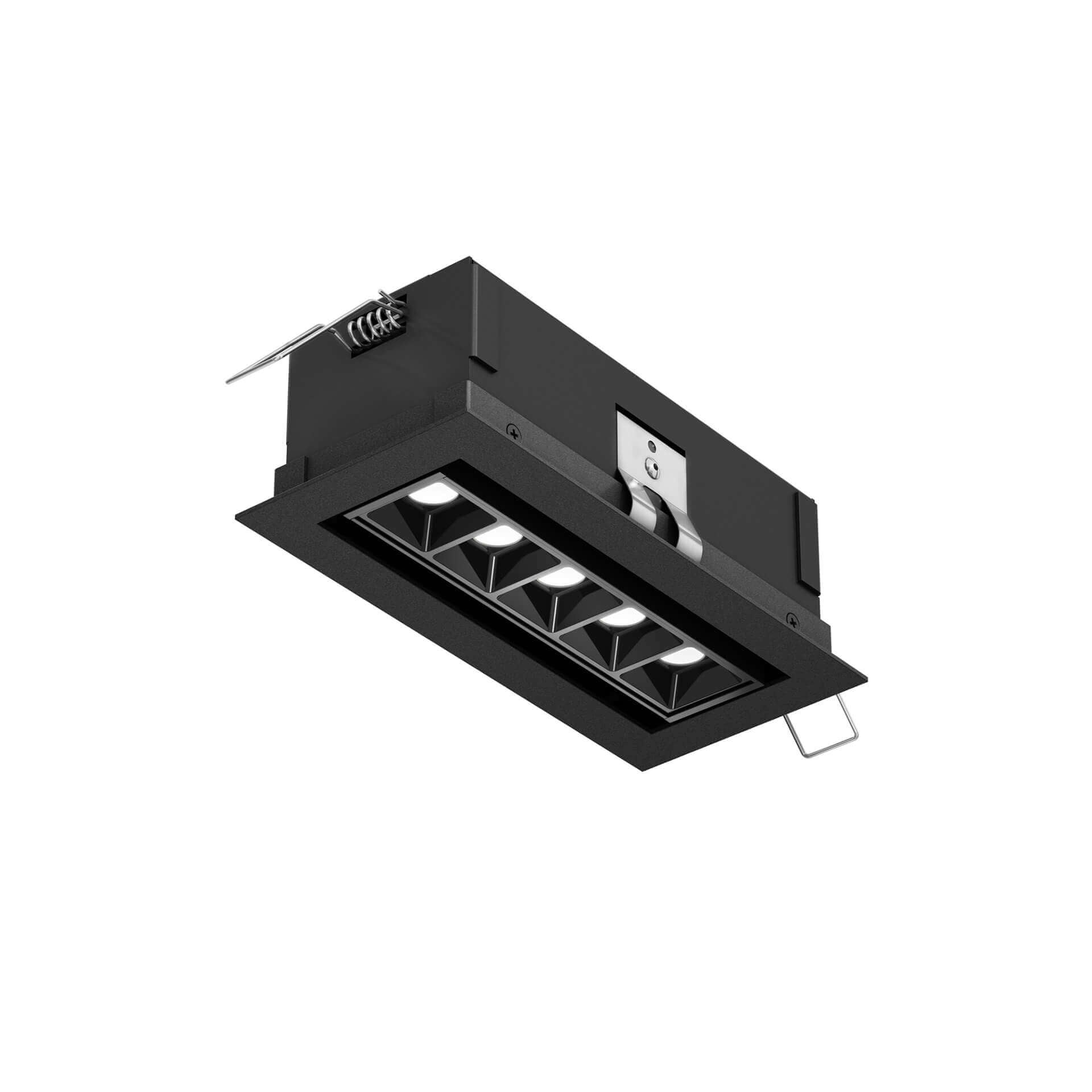 DALS MSL5G-CC-BK Recessed 5CCT linear with 5 mini swivel spot lights