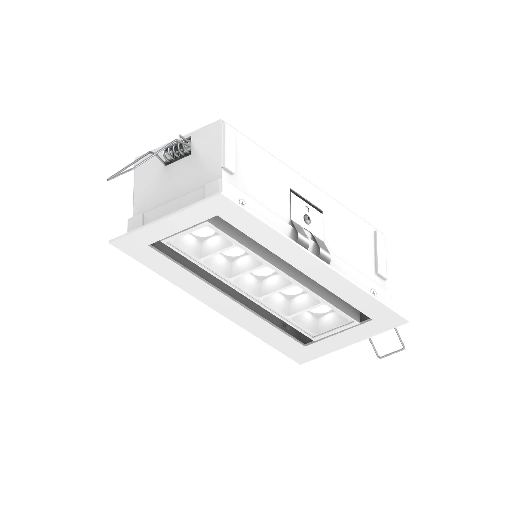 DALS MSL5G-CC-AWH Recessed 5CCT linear with 5 mini swivel spot lights