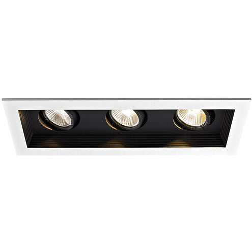 WAC Lighting MT-3LD311R-W930-BK Mini LED Multiple Spots LED Black Multiple Recessed Trim in Wide, 3000K