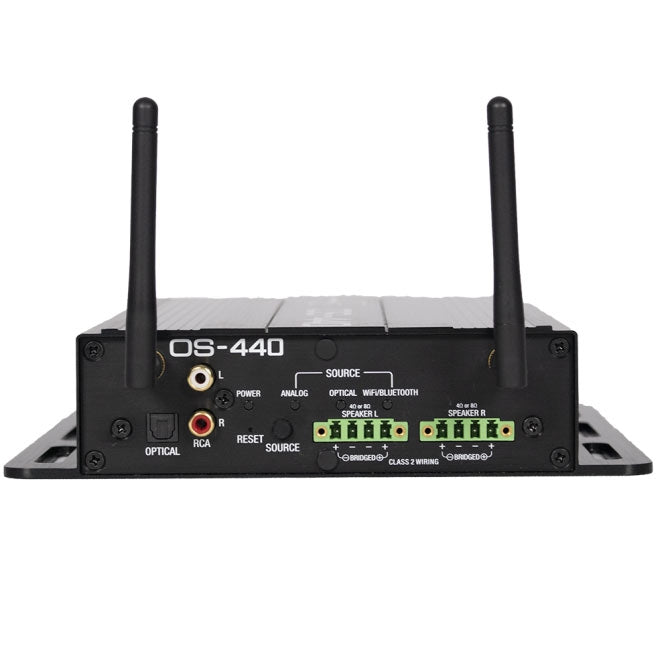 Rockustics OS-440 8.4" x 6.06", 4 Channel Indoor/Outdoor Amplifier WiFi / Bluetooth, Each