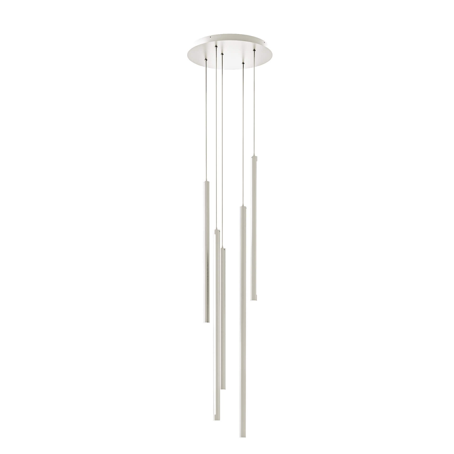 DALS PDLED120-5-WH Round Canopy - 5 piece Decorative pendant cylinder