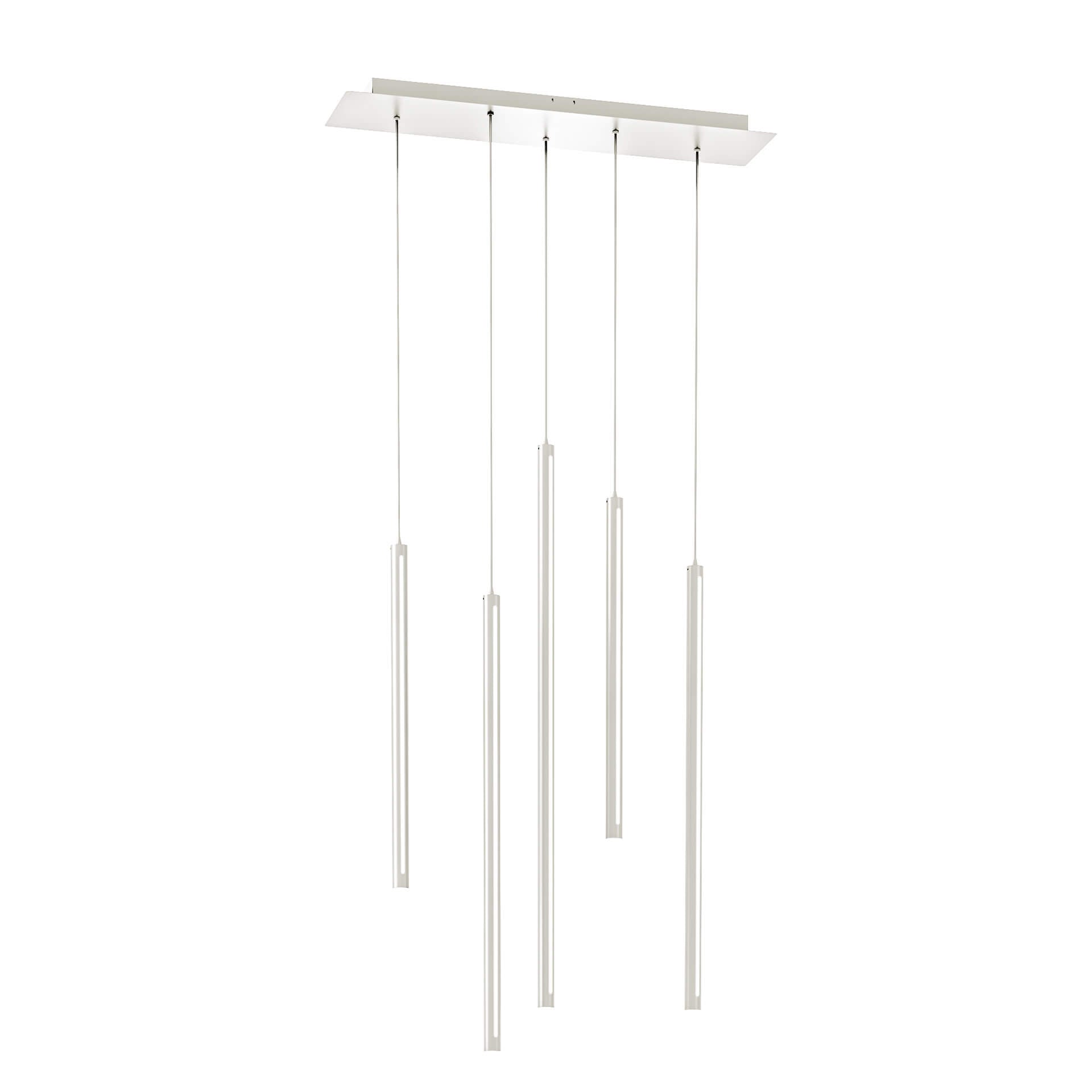DALS PDLED120-5SQ-WH Square Canopy - 5 piece Decorative pendant cylinder