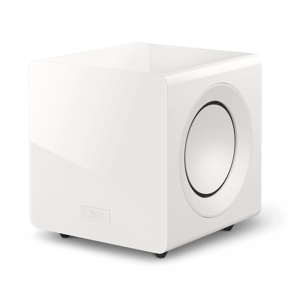 Kef KC92WH 1000W (500W x 2) Dual 9" Force Canceling with iBX Subwoofer White, Each