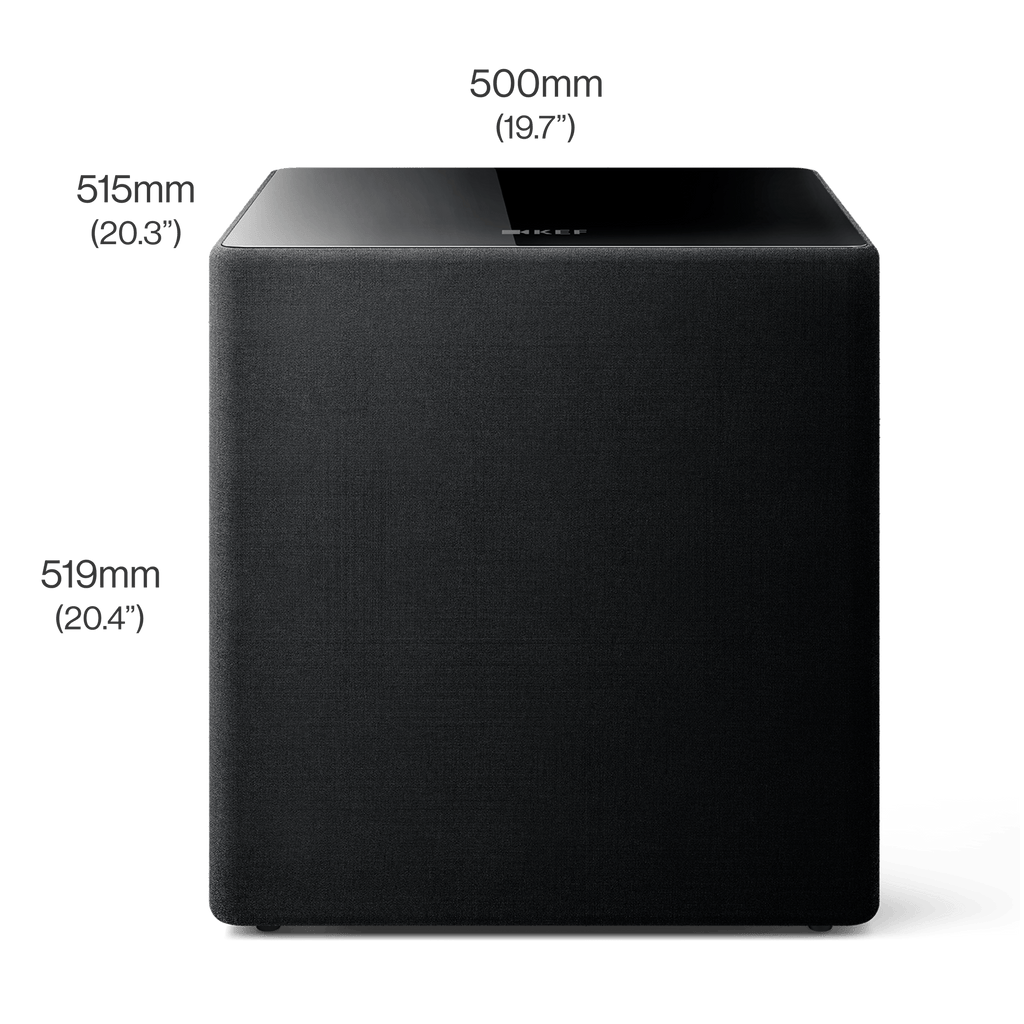 Kef KUBE15MIE 1 x 15in Woofer & 300W RMS Subwoofer Black, Each