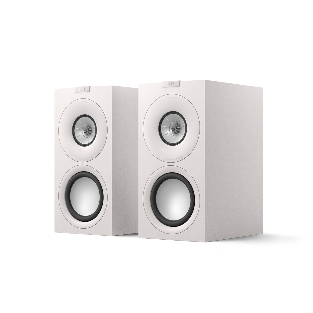 Kef Q Concerto Meta White 3-Way Bookshelf w/Grille QConcertoMWH, Pair