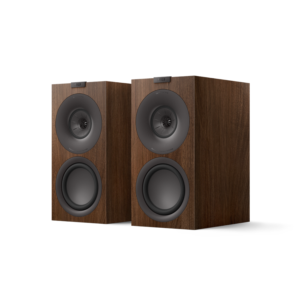 Kef QConcertoMWA Q Converto Meta 3-Way Bookshelf Walnut w/Grille - Pair