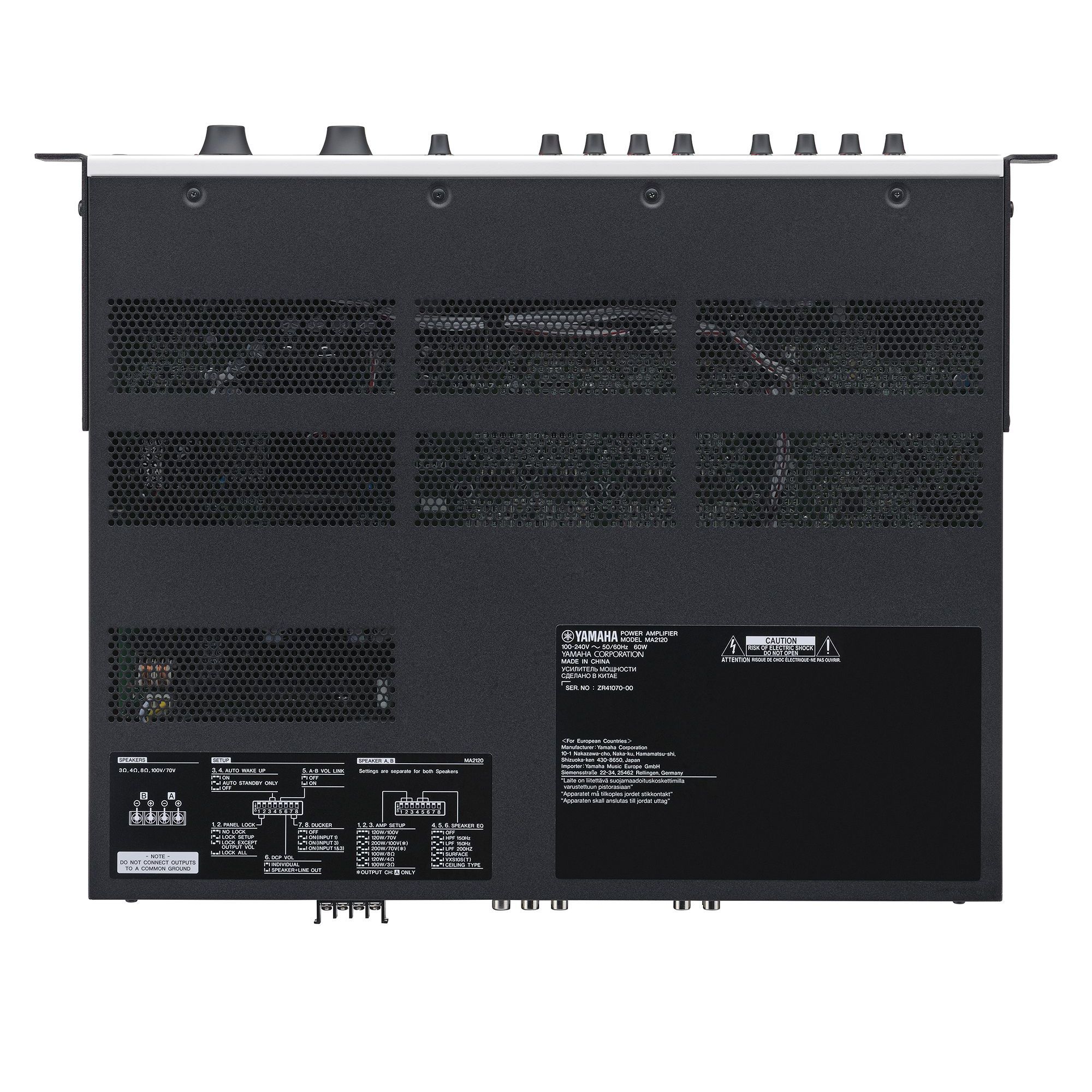 Yamaha CIS MA2120 Lo-Z/Hi-Z Switchable Class-D 2Ch x 120W Power Amplifier