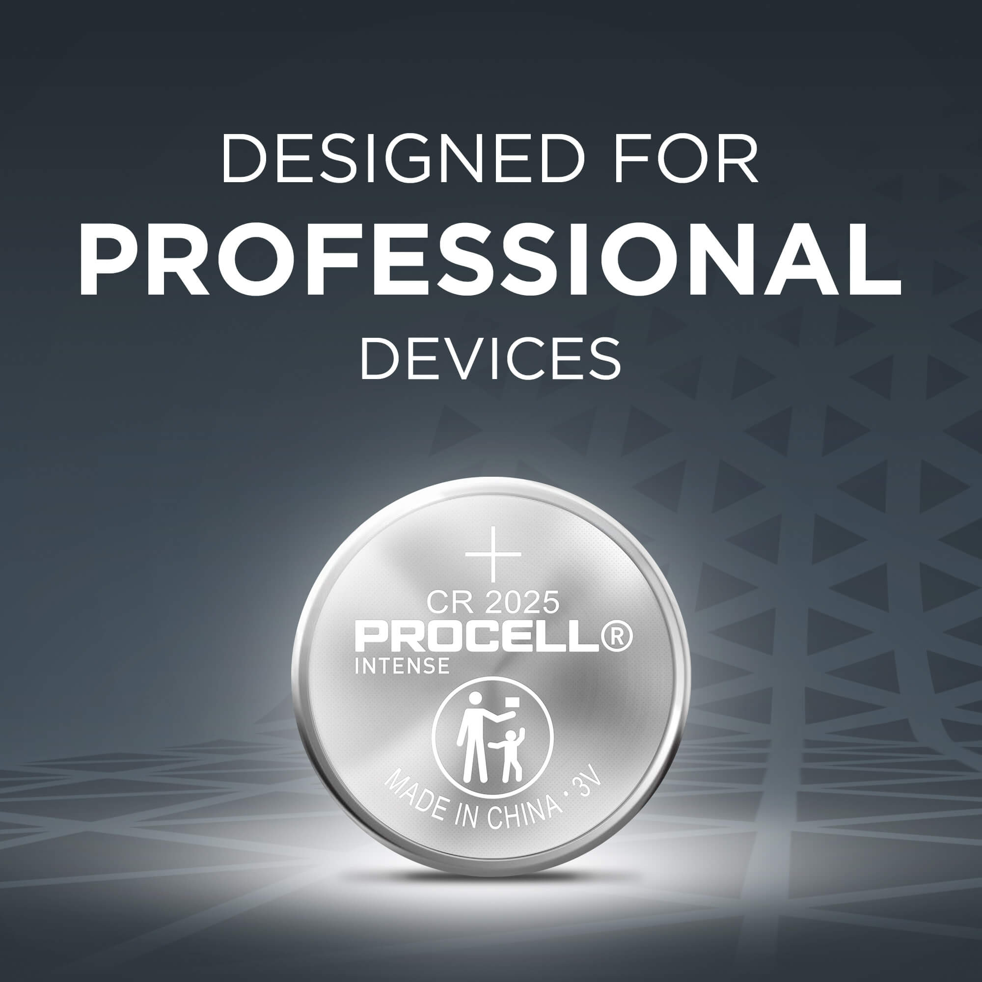 Procell Lithium Coin Intense 2025, 3V - CASE of 40