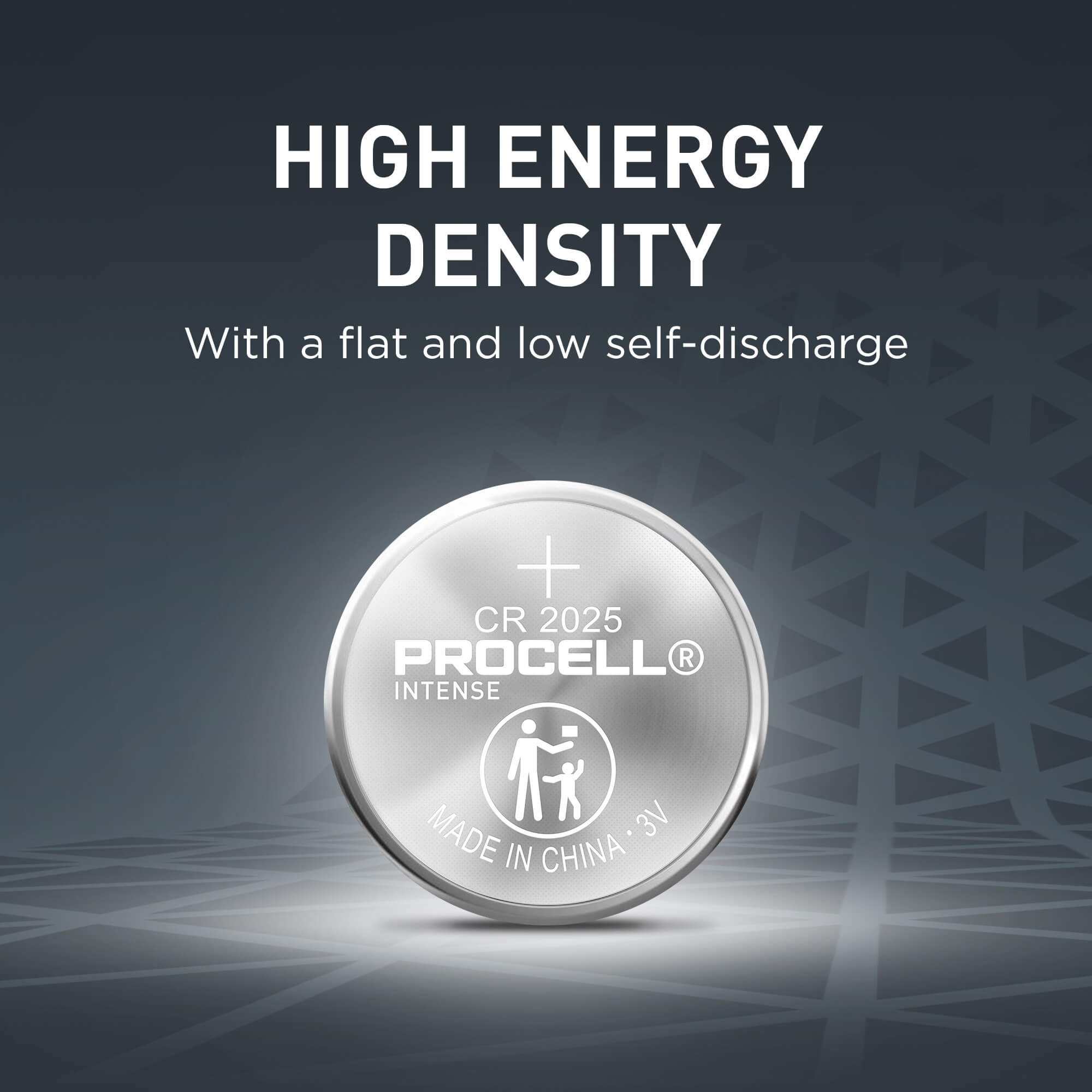 Procell Lithium Coin Intense 2025, 3V - CASE of 40