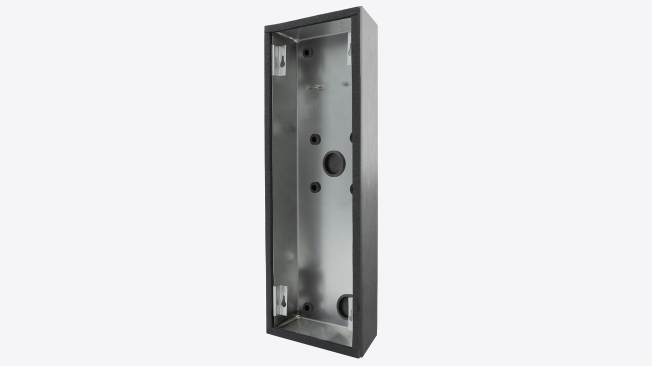DoorBird 423868533 D21DKV Surface-mounting housing (Backbox) Stainless Steel V4A, Brushed