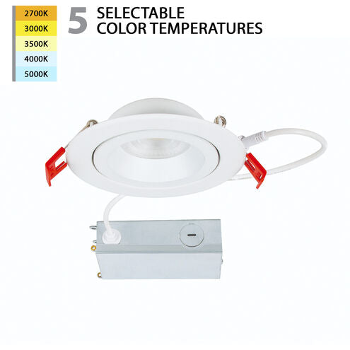 WAC Lighting R4ERA2R-W9CS-WT Lotos LED White Complete Kit Recessed Lighting, Each