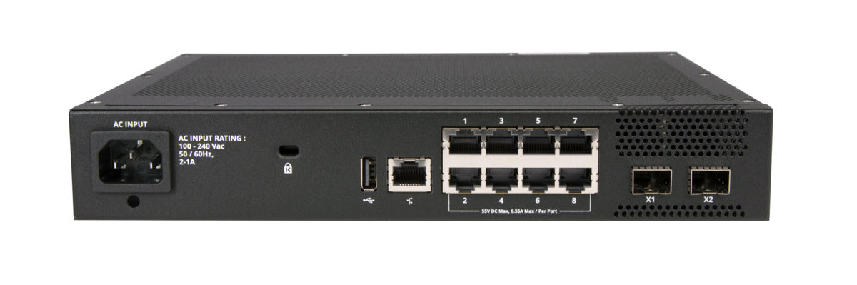 Ruckus ICX8200-C08PFV AV 8-PRT POE 124W 2X10G SFP+