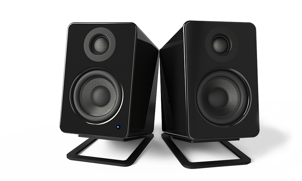 Kanto S2 Desktop Speaker Stands for Small Speakers - Black