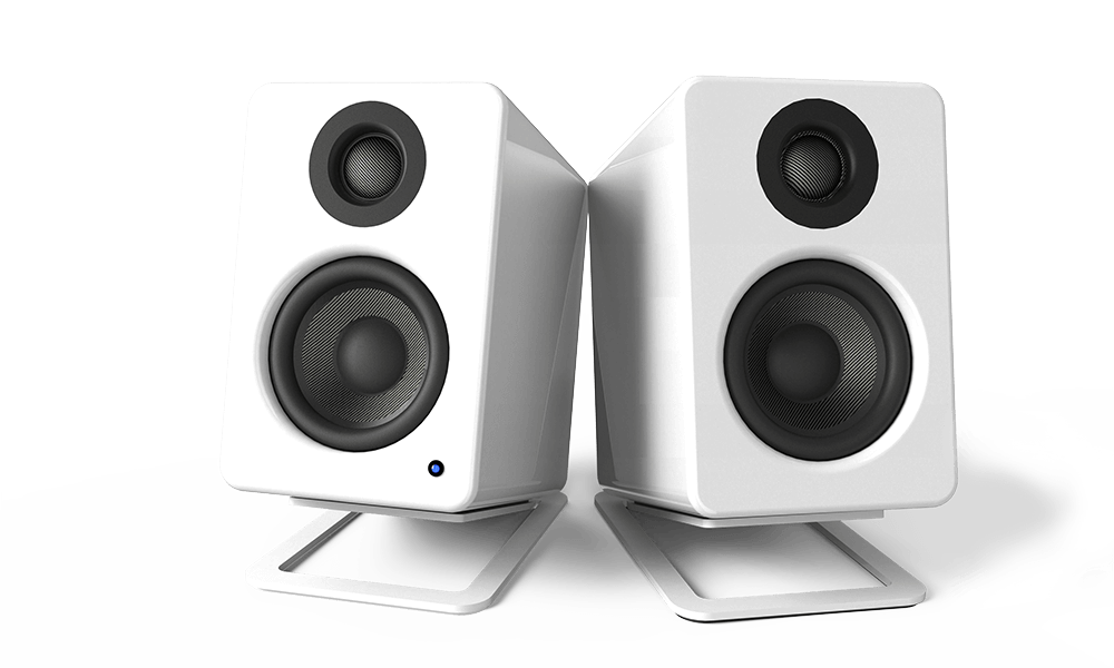 Kanto S2W Desktop Speaker Stands for Small Speakers - White