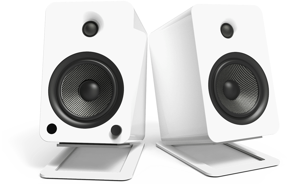 Kanto S6W Desktop Speaker Stands for Large Speakers - White