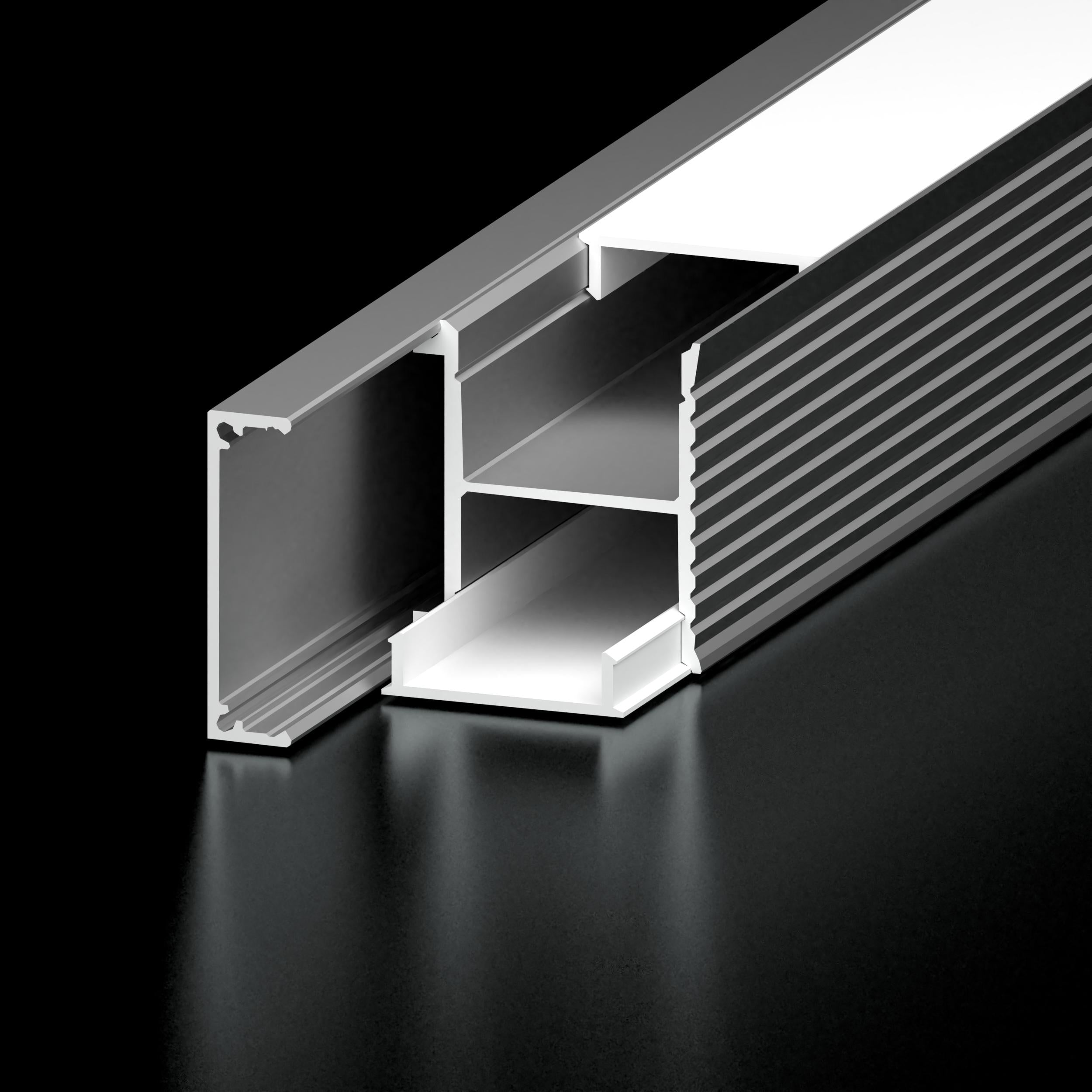 Diode Channel Bundle, SCONCE, Frosted Cover, End Cap Pairs, Mounting Hardware