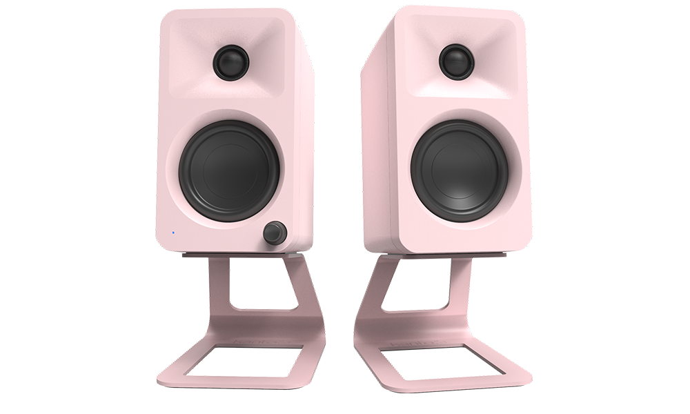 Kanto SE2P Elevated Desk Top Speaker Stands (2), Pink