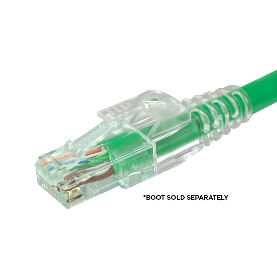 Simply45 Pass Through Green Tint - Cat6 UTP - 100pc Jar