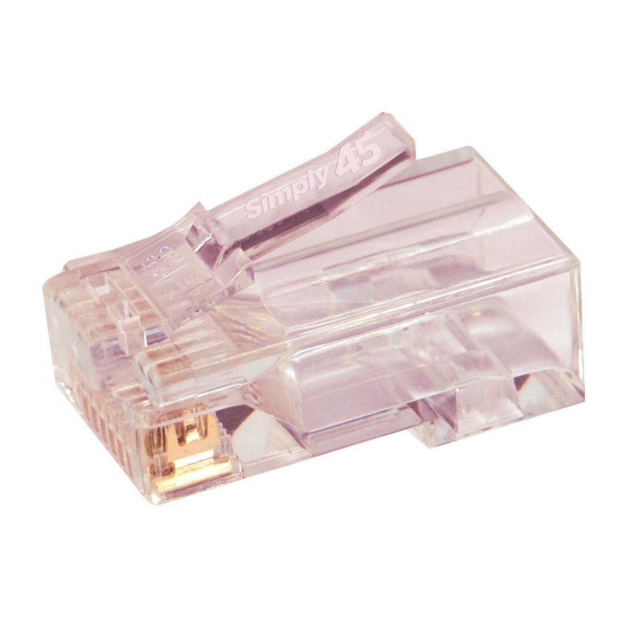 Simply45 S45-1700 RJ45 Pass-Through Plugs, 100 Jar