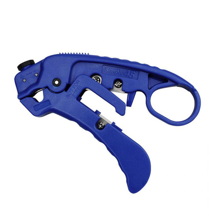 Simply45 Adjustable Cat7a/6a/6/5e UTP/STP Stripper - Blue