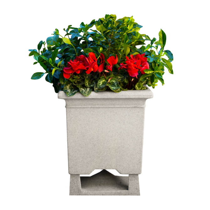 Rockustics SquareRoot SSPOT Outdoor 6.5" Square Planter Speaker w/SweetSpot, Each