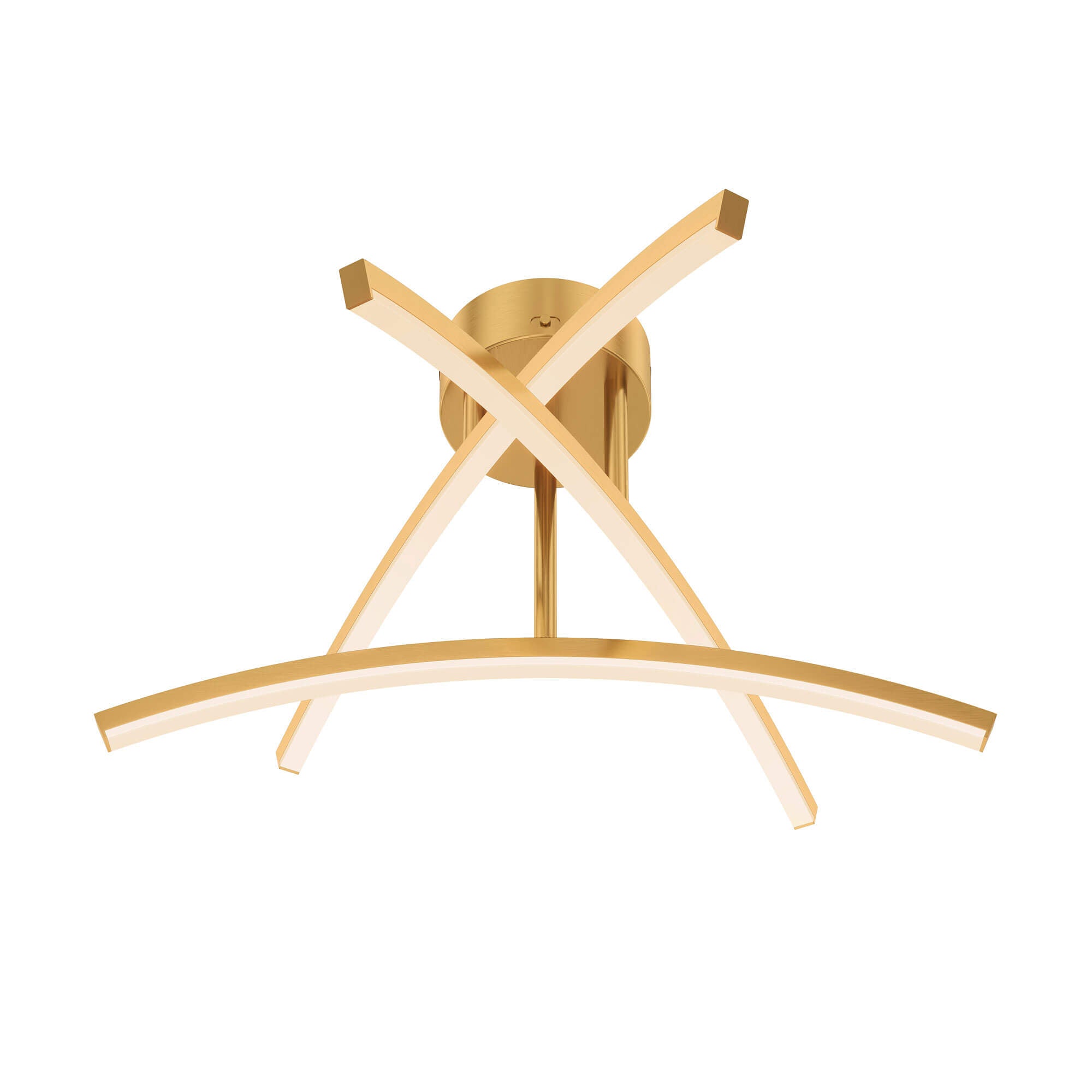 DALS W3FM-CC-GD 3 Curved Branch Flush Mount