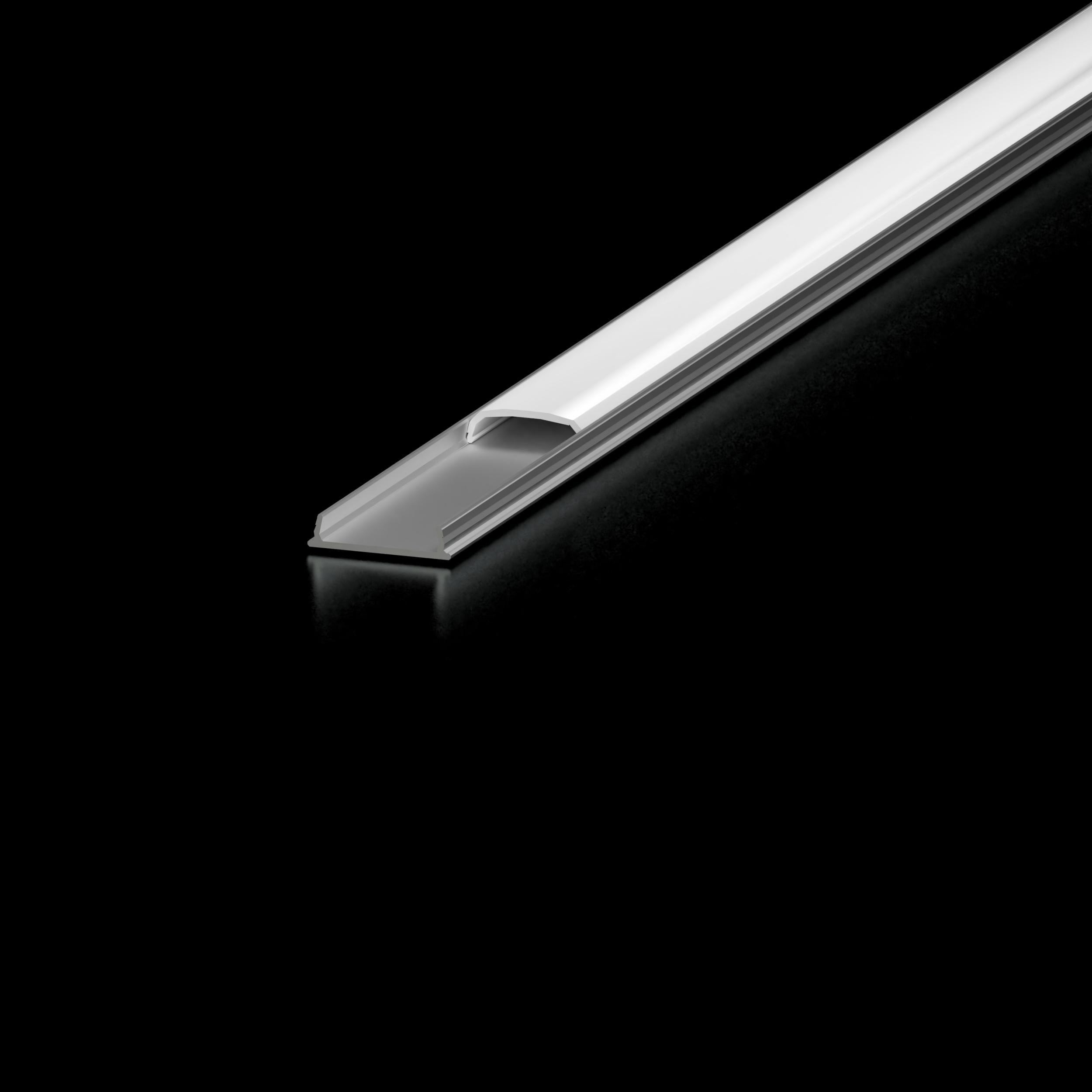 Diode Channel Bundle, WAVEFORM, 48 in., Frosted Cover, End Cap Pairs, Mounting Hardware