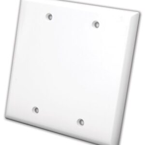 Vanco Blank Wall Plates- Dual & White